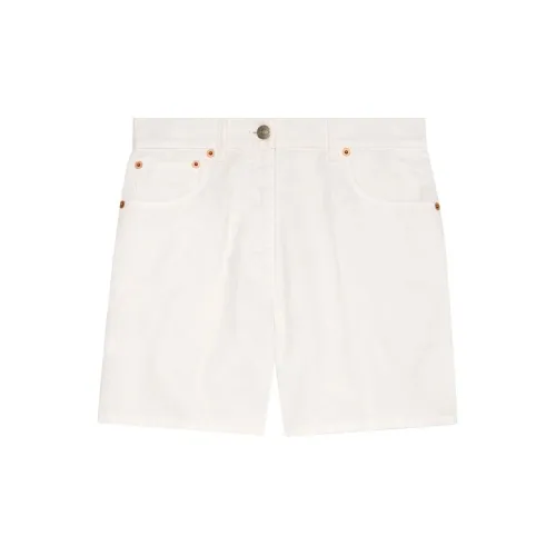 GUCCI Denim Shorts Women's White