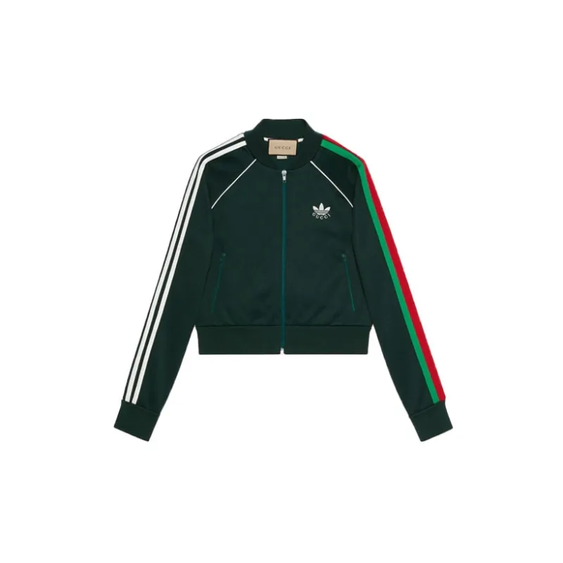 GUCCI X Adidas Zip Jacket Dark Green-0