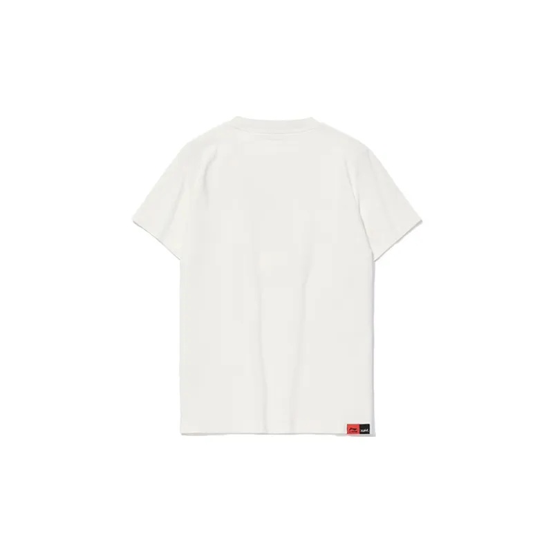 X-girl X LINING T-Shirts Women's Mist White-1