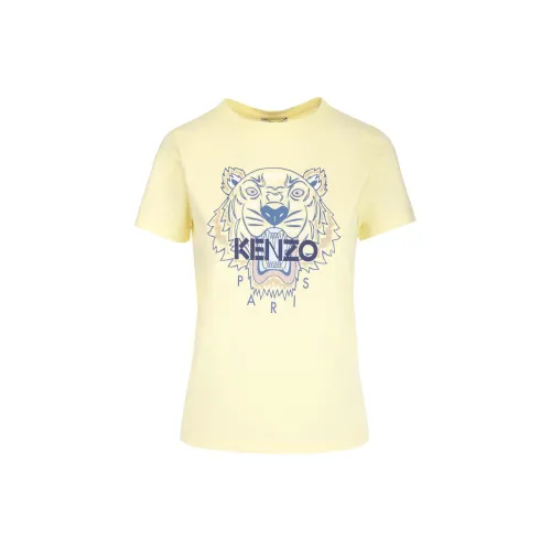 KENZO Classic Tiger Head T-Shirts Women's Light Brown