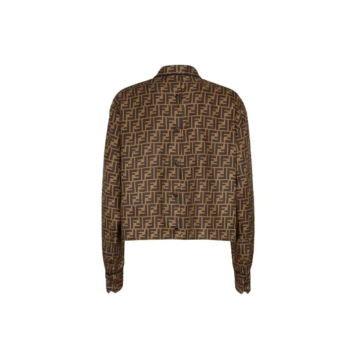 FENDI Shirts Women's Brown-1