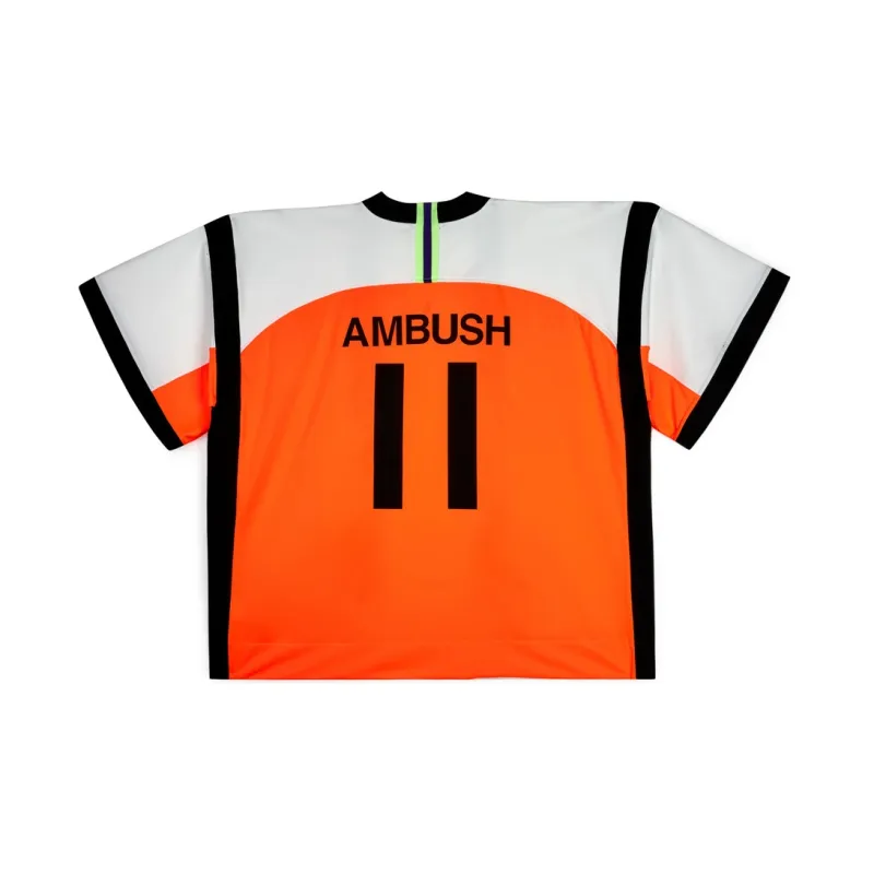 Nike X Ambush Top Numbering Jacket White/Orange-1