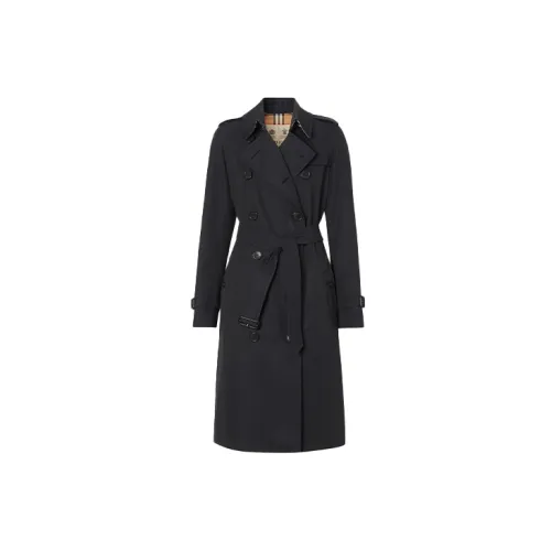 Burberry Trench Coats Women's Midnight Black