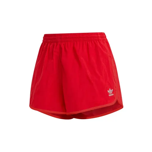 Adidas Originals 3-Stripes Casual Shorts Women's Red