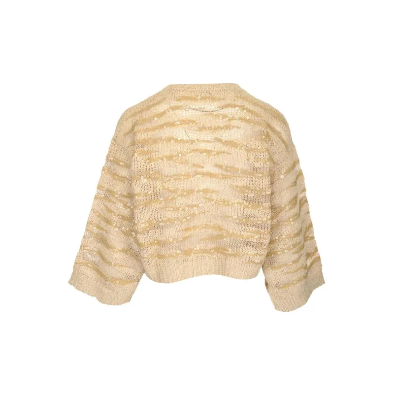 Brunello Cucinelli Sequin Embellished Knitted Jumper-1