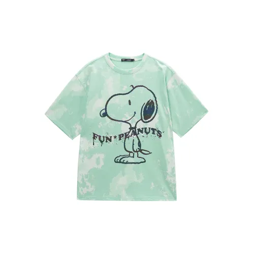 Snoopy Fun X Snoopy T-Shirts Women's Mint Green