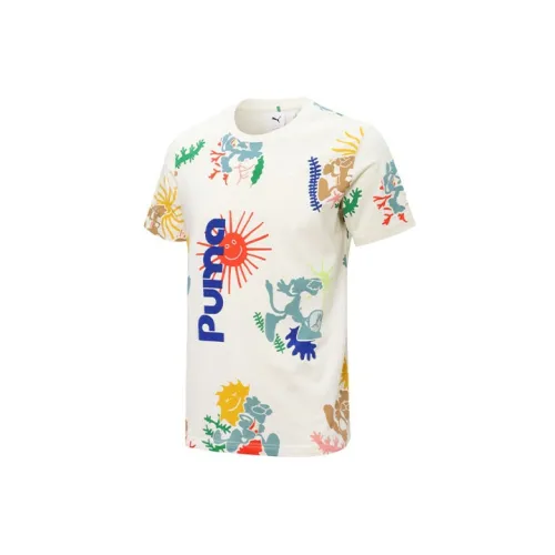 PUMA ADVENTURE PLANET T-Shirts Men White