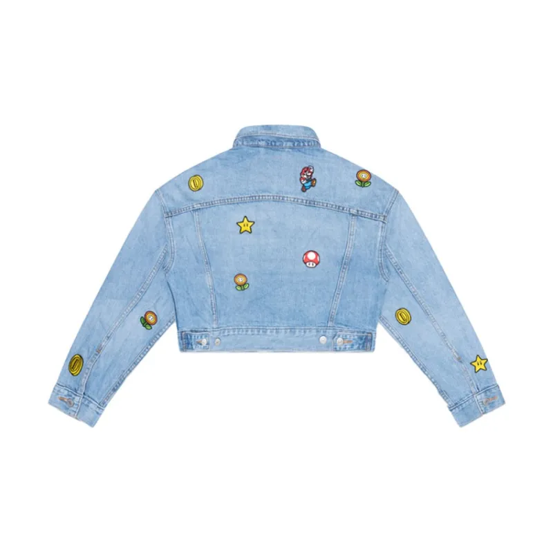 Levis Super Mario Denim Jacket Women's Blue-1