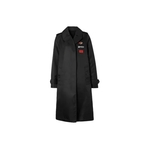 Burberry Trench Coats Women's Black