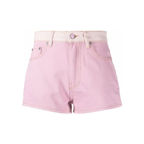 GANNI Denim Shorts Women's Pink