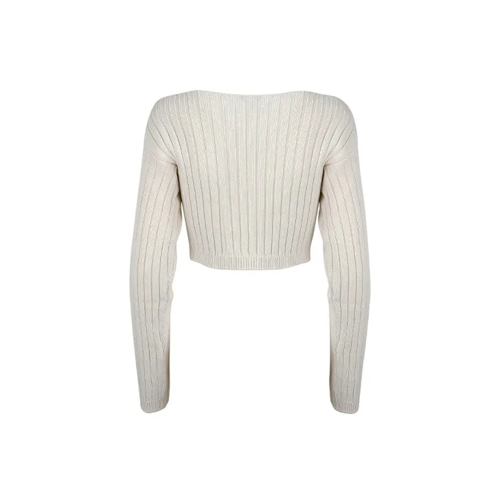 BALMAIN FW21 Fitted Sweater Women's White-1