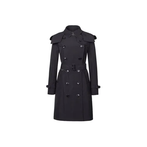 Burberry Trench Coats Women's Black