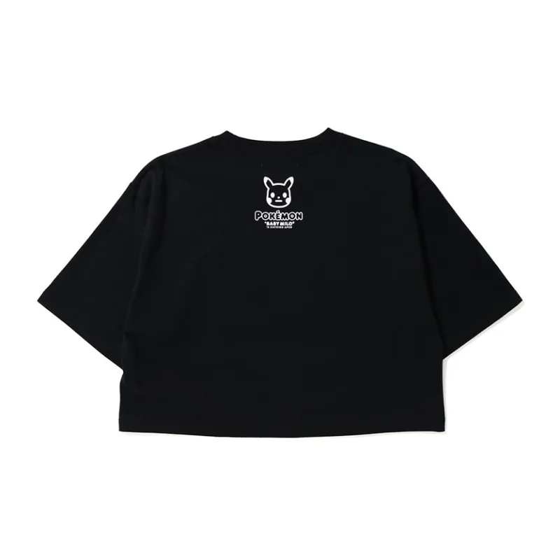 Bape X Pokemon Ladies Starters Cropped Tee White-1