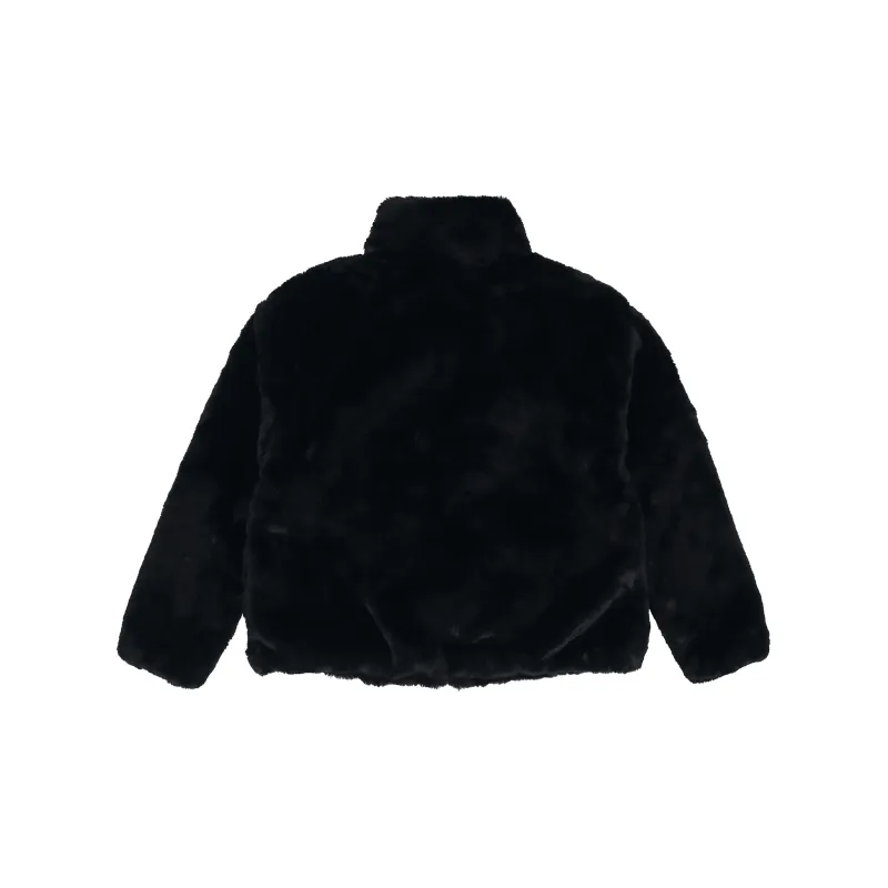 Nike Women'ss Oversized Swoosh Logo Jacket Black-1