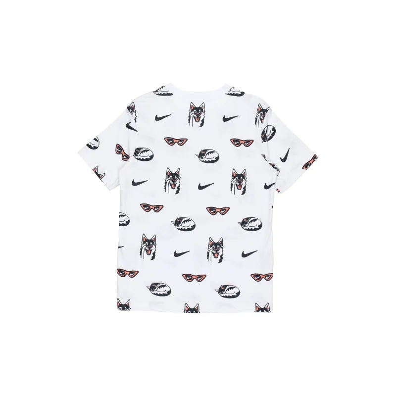 Nike Drop Shoulder Sleeve T Shirt Women's White-1