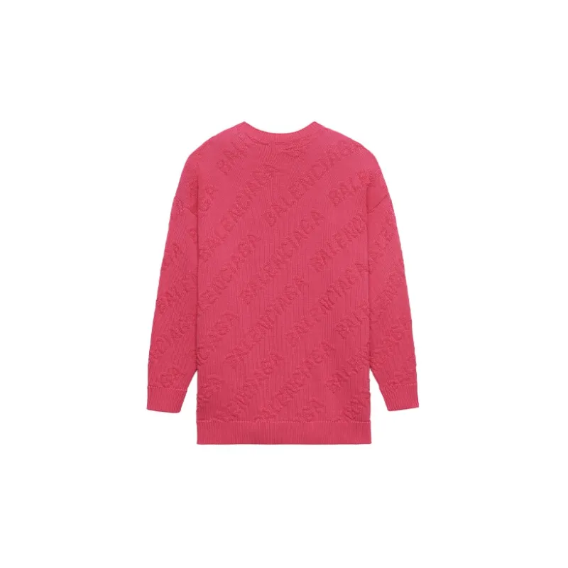 Balenciaga Loose Fit Sweater Women's Pink-1