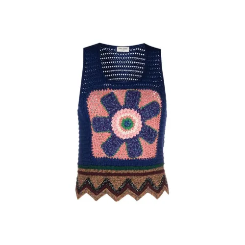 SAINT LAURENT FW21 Loose Fit Sweater Women's Blue