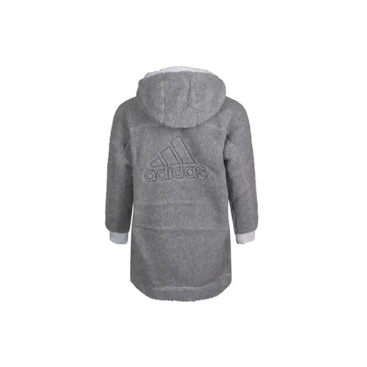 Adidas Puffer Jacket Women's Medium Heather Gray-2
