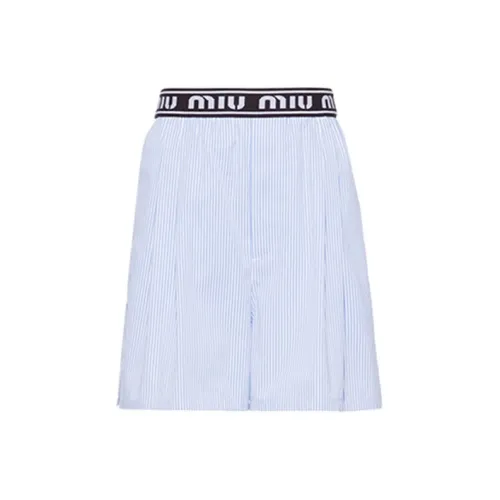 MIU MIU Casual Shorts Women's Blue