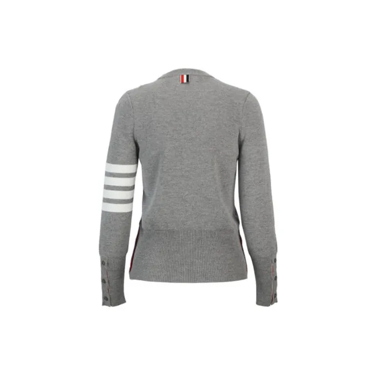 THOM BROWNE Milano Stitch Classic 4 Bar Pullover-1