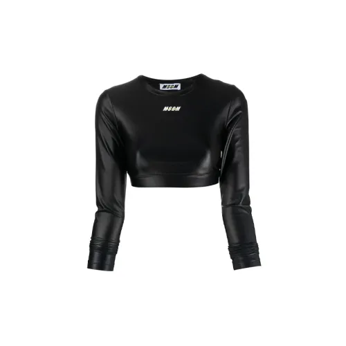 MSGM Crop Tops Women's Black