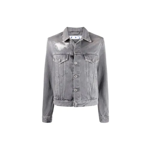 OFF-WHITE FW20 Denim Jackets Women's Gray