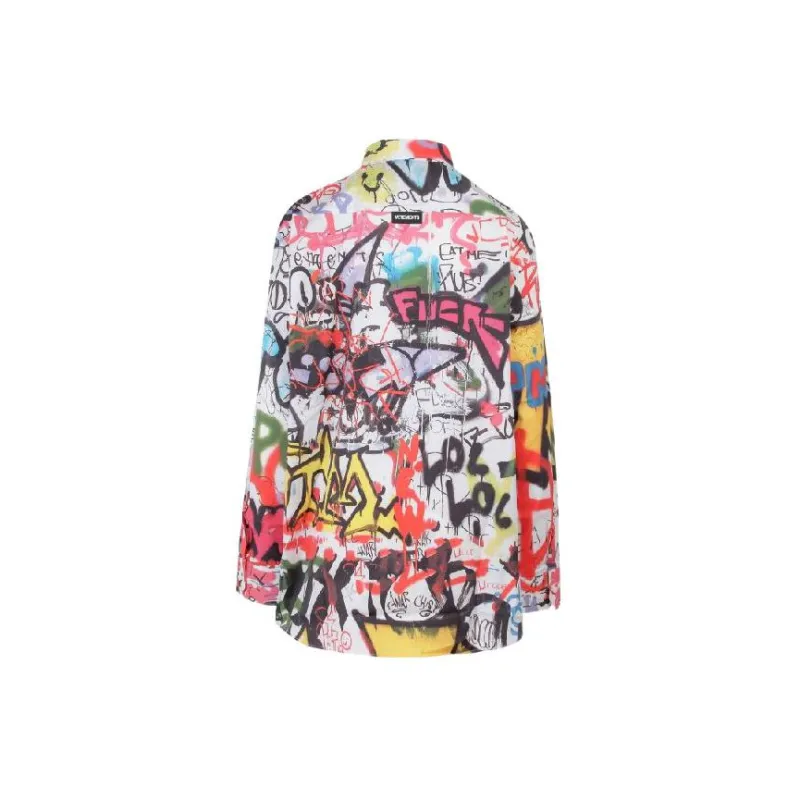 Vetements Graffiti Shirt 'White'-1