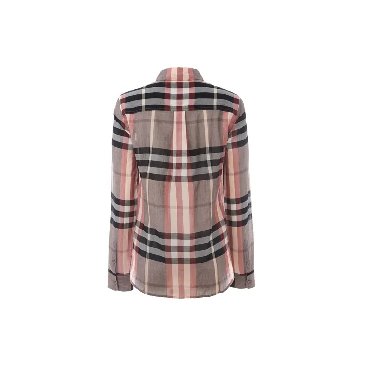 Burberry Shirt Women's Gray Pink-1