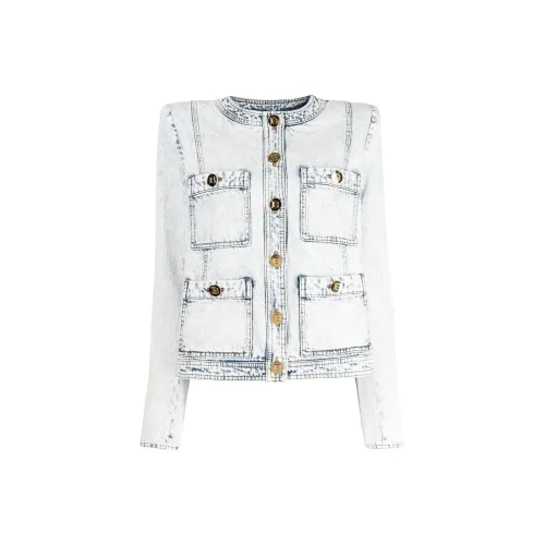 BALMAIN Jackets Women's Light Blue