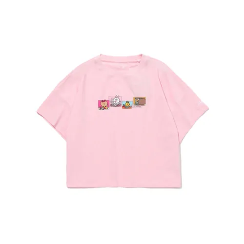 Line Friends X LINING T-Shirts Women's Pink