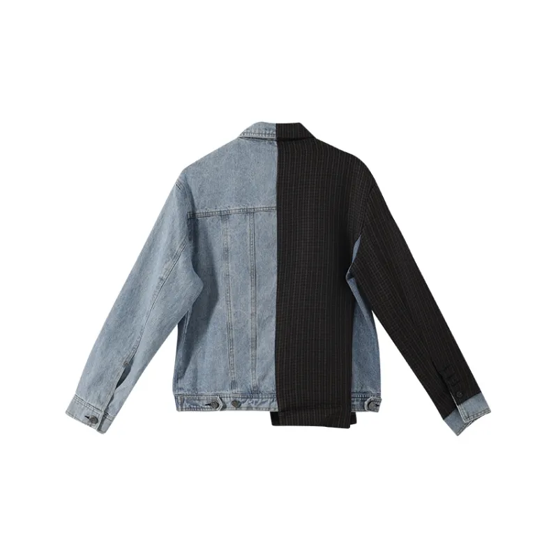 YUMOMO STAR Denim Jacket Women's Gray Blue-1