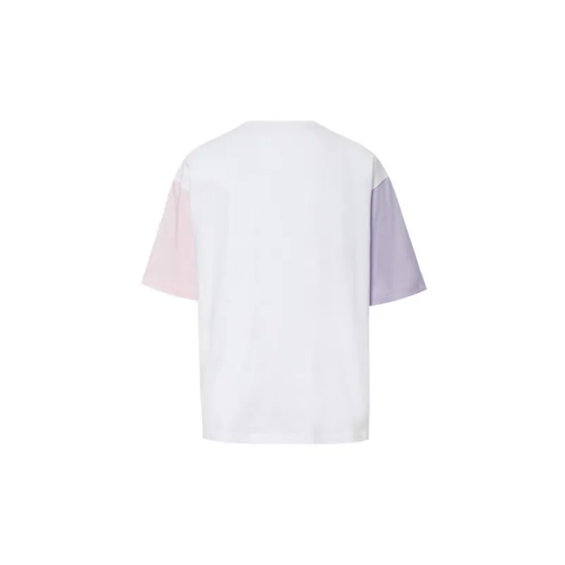 Converse KICKS CREW Drop Shoulder Sleeve T Shirt Women's White-1