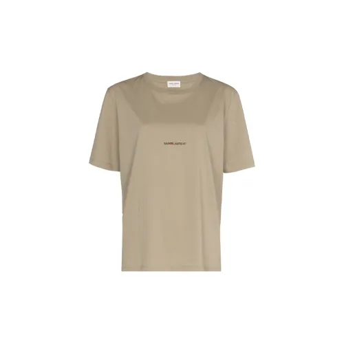 SAINT LAURENT T-Shirts Women's Light Brown