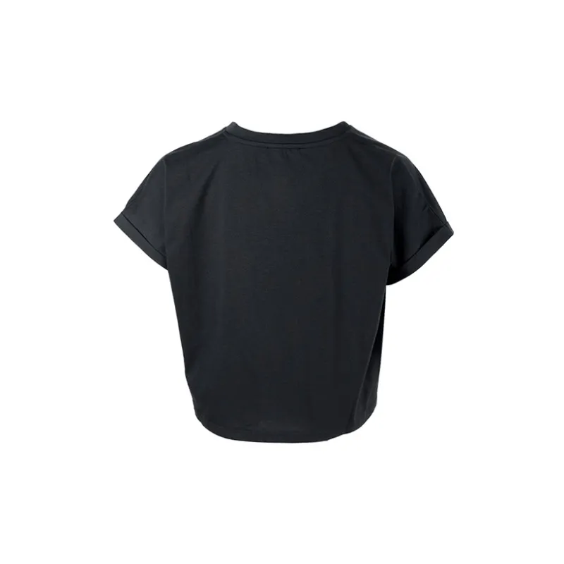 BALMAIN Cropped Tee 'Black'-1