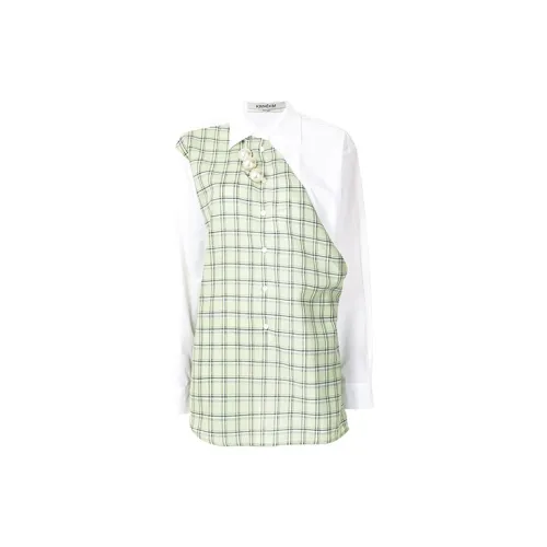 KIMHEKIM Shirts Women's Light Green