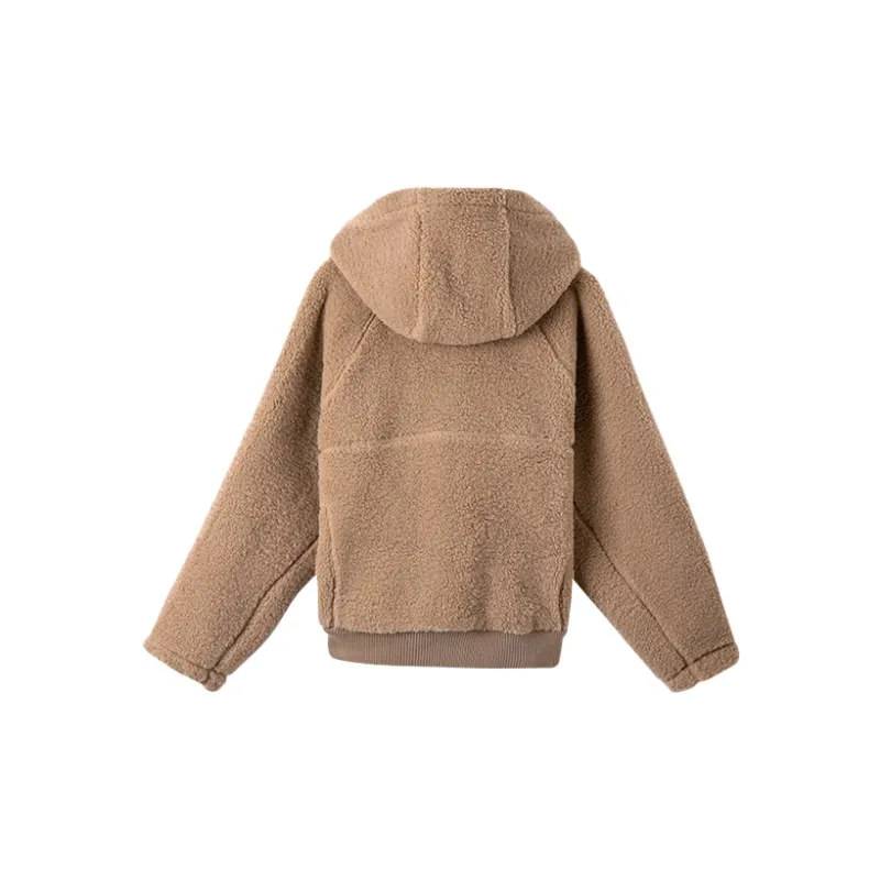 New Balance Velvet Jackets Women's Brown-1