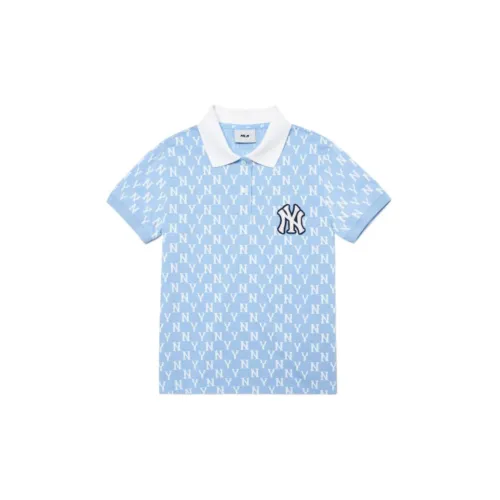 MLB Base Logo Polo Shirts Women's Light Blue