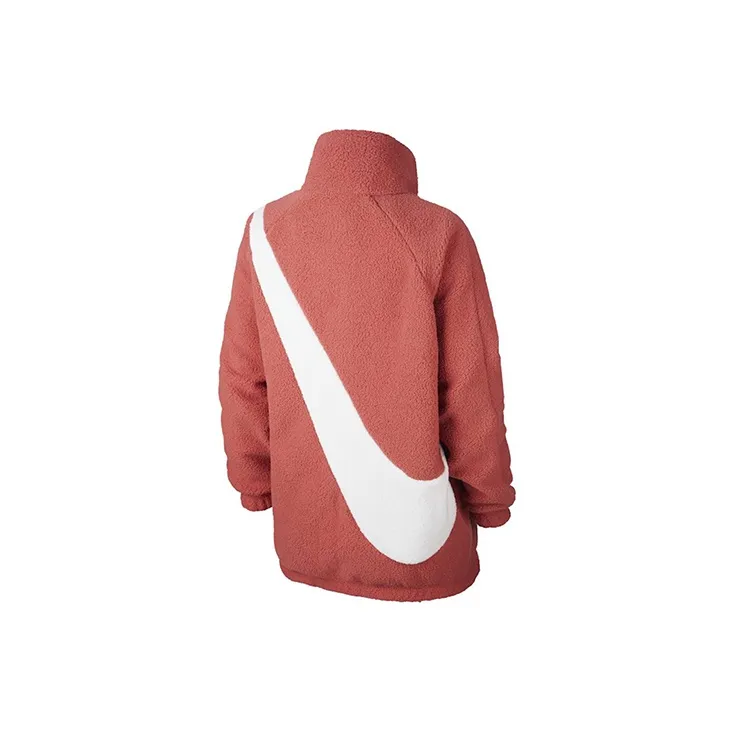 Nike Women'ss Reversible Swoosh Jacket Light Redwood/White-1