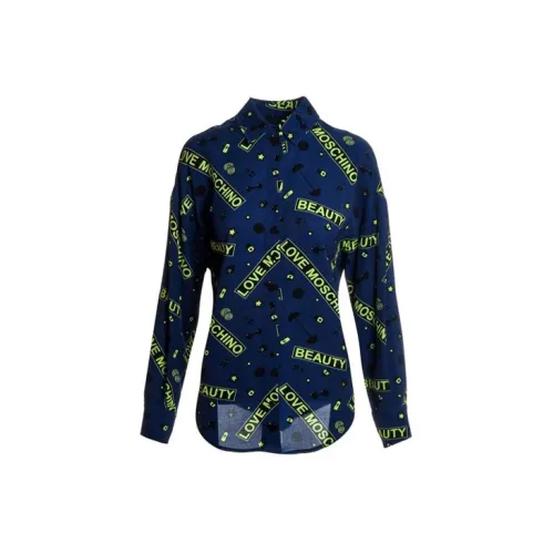 LOVE MOSCHINO Shirts Women's Navy Blue