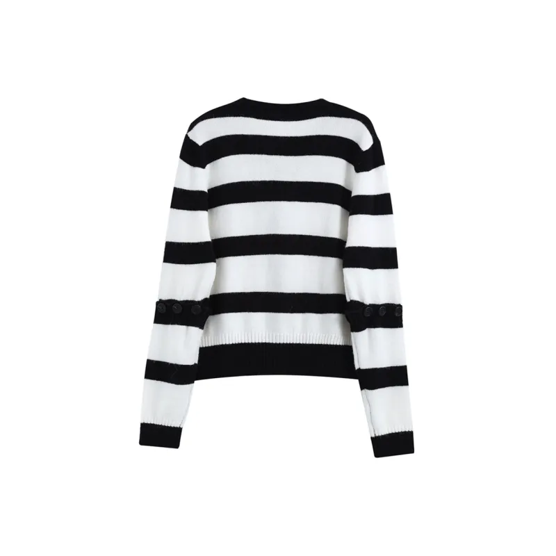 KLDINOR Sweater Women's Black White-1