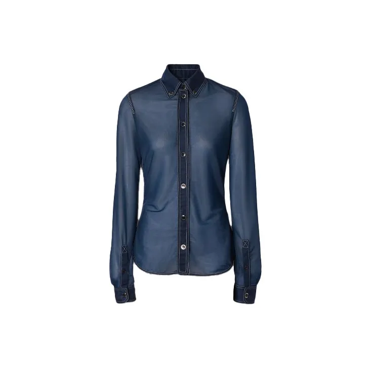 Burberry Shirts Women's Blue-0