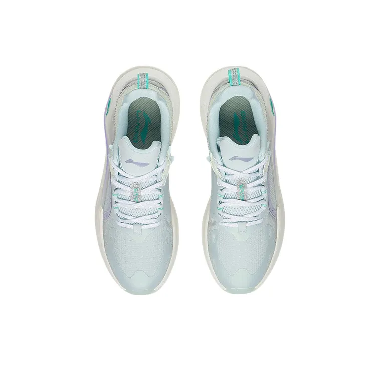 LiNing Spark Anti-Slip And Wear-Resistant Lightweight Low-Top Sports Casual Shoes Women's Turquoise-3