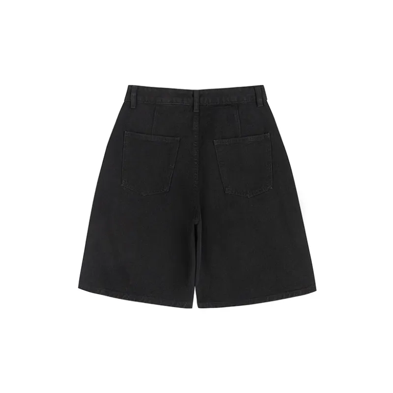 UNRETRO Casual Shorts Women's Black-1