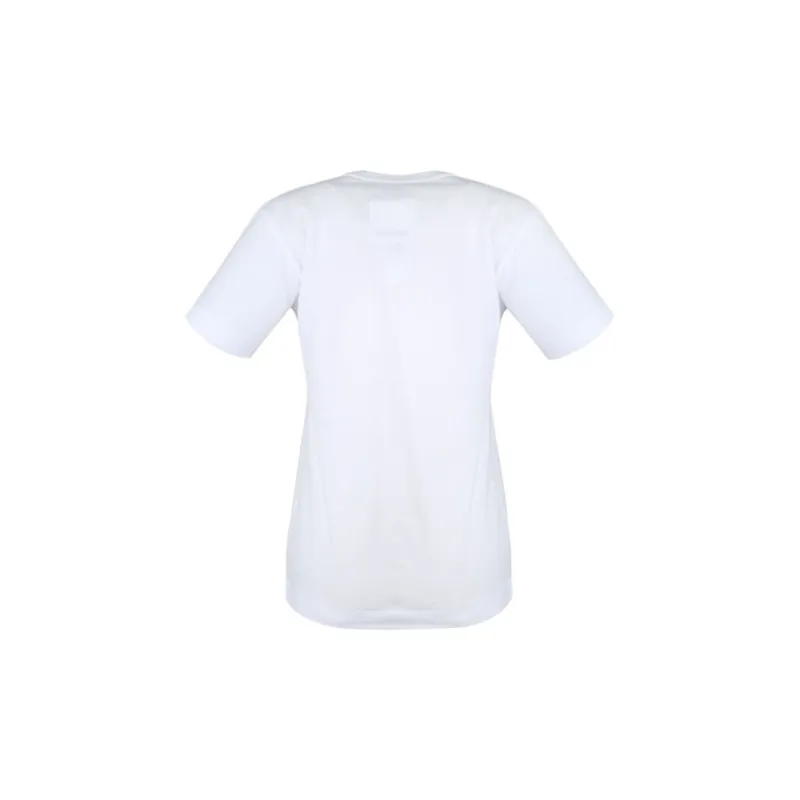 Comme Des Garcons Play Women's Red Emblem Heart T shirt White/Blue-1