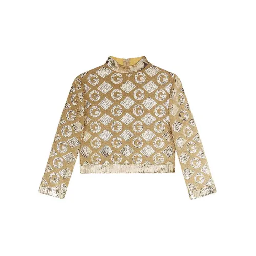 GUCCI Crop Tops Women's Gold