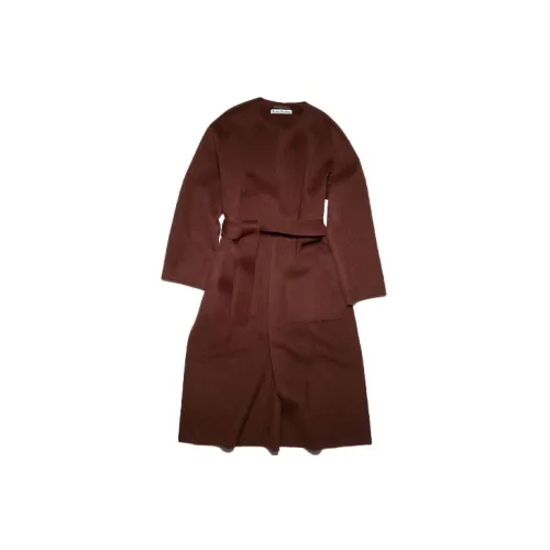 Acne Studios Coats Women's Brown Red