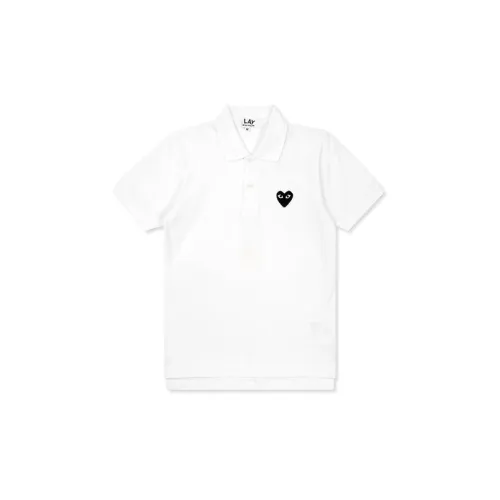 CDG Play Play Polo Shirts Women's White