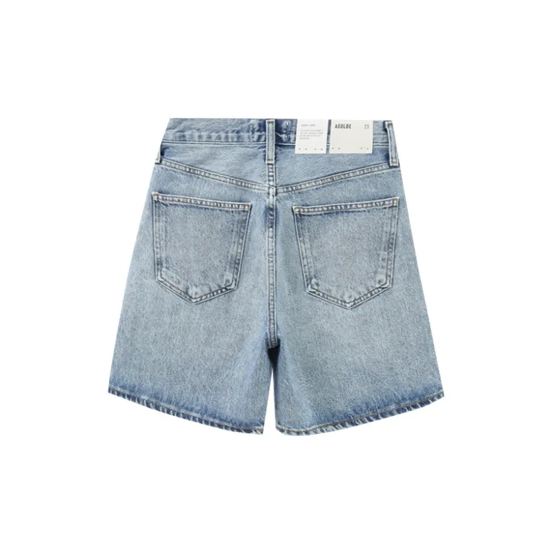 AGOLDE Denim Shorts Women's Blue-1