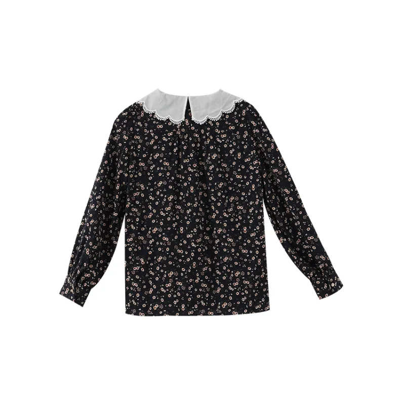 YUMOMO STAR Floral Shirt Summer Fall Spring Women's-3