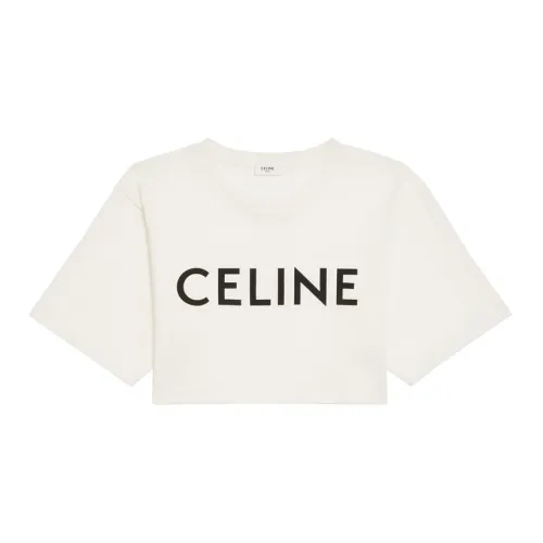 CELINE Crop Tops Women's Light Brown